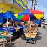 Illustration du marché Coronation à Kingston, Jamaïque
