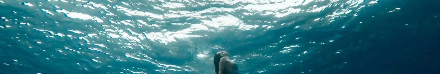 Paysage sous-marin en Jamaïque avec récif corallien et eau turquoise
